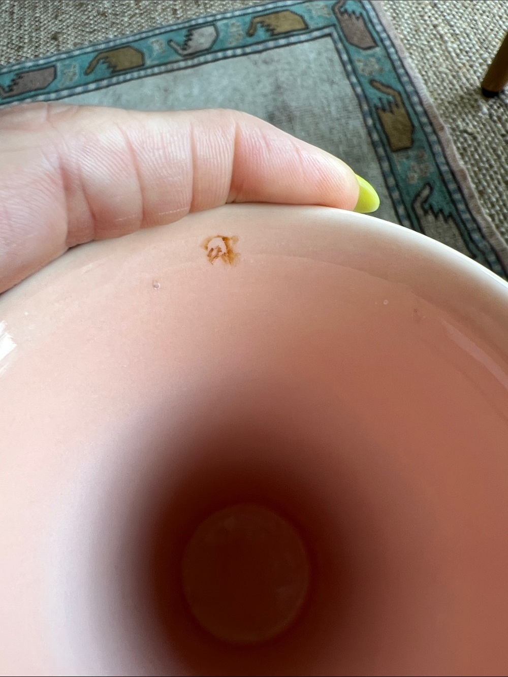 Vintage Peach Pfaltzgraff USA Vase Decor - Picture 7 of 11